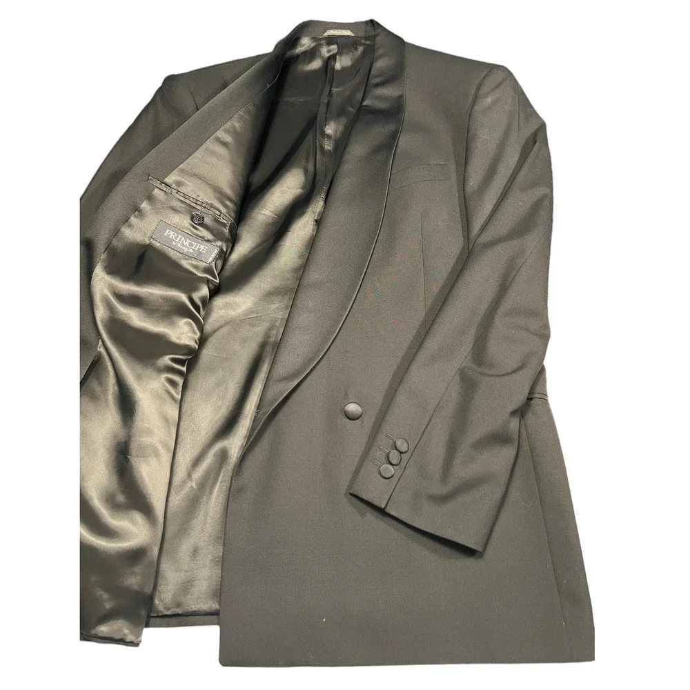 PRINCIPE Marzotto Dinner/Tuxedo - single double breast Jacket - Size 43L